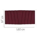 Ver imagem 2 de Painel Cabeceira Estofada Bélgica 160cm Cama Box Queen Suede Bordo- Mabe Magazine