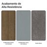 Conjunto Sala de Jantar Tampo de Madeira 6 Cadeiras Rustic/cinza/silver Leon Madesa - 10