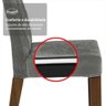 Conjunto Sala de Jantar Tampo de Madeira 6 Cadeiras Rustic/cinza/silver Leon Madesa - 8