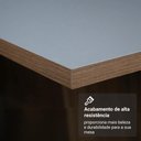 Ver imagem 7 de Conjunto Sala de Jantar Tampo de Madeira 6 Cadeiras Rustic/cinza/silver Leon Madesa