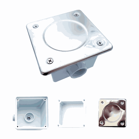 Caixa Passagem Tampa Inox Herbinject 235
