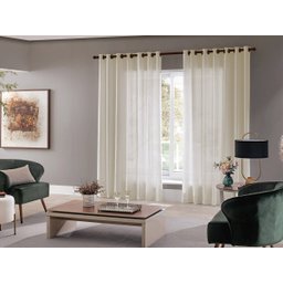 Cortina Para Sala Quarto Roma 300x220 Admirare Cor Bege - 2