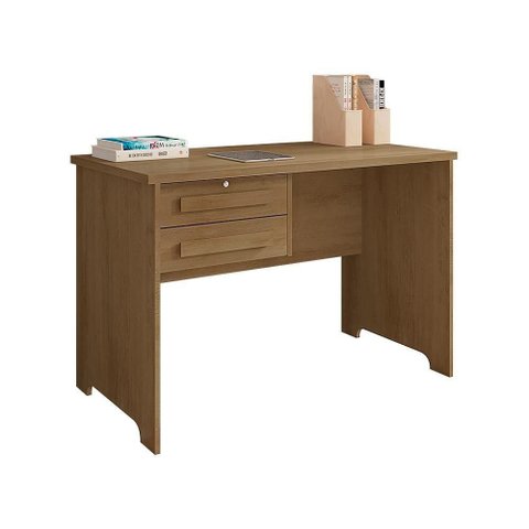 Escrivaninha Retangular Escrivaninha com 2 Gavetas MDP-MDF 114cm Cinamomo Rv