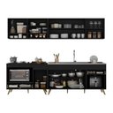 Ver imagem 4 de Armário de Cozinha Modulada Compacta 4 Peças com Balcão para Cooktop Veneza Multimóveis Mp2261
