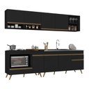 Ver imagem 2 de Armário de Cozinha Modulada Compacta 4 Peças com Balcão para Cooktop Veneza Multimóveis Mp2261