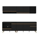 Ver imagem 3 de Armário de Cozinha Modulada Compacta 4 Peças com Balcão para Cooktop Veneza Multimóveis Mp2261