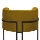 Ver imagem 4 de Kit 2 Poltronas Decorativa Nayara Base Ferro Preto Suede - Twdecora