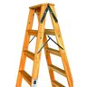 Escada Profissional Reforçada 7 Degraus em Madeira para Construção - 3