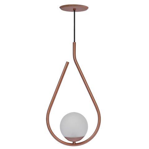 PENDENTE GLOBO DROP ROSE GOLD