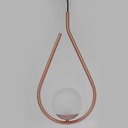 Ver imagem 6 de PENDENTE GLOBO DROP ROSE GOLD