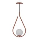 Ver imagem 2 de PENDENTE GLOBO DROP ROSE GOLD