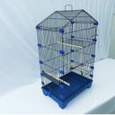 Ver imagem 3 de Gaiola Travas Plásticas Malha Fina para Periquito Quatiguá:preto+azul