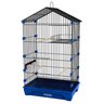 Gaiola Travas Plásticas Malha Fina para Periquito Quatiguá:preto+azul - 1