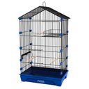 Ver imagem 1 de Gaiola Travas Plásticas Malha Fina para Periquito Quatiguá:preto+azul