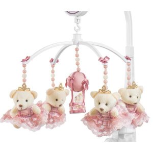 Móbile Para Berço Musical E Giratório Ursa Princesa Rose