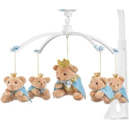 Móbile para berço musical e giratório Príncipe Bebê - 1