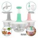 Ver imagem 2 de Processador de Alimentos Manual Multifuncional Gourmet 1500ml 3 Lâminas