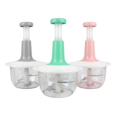 Processador de Alimentos Manual Multifuncional Gourmet 1500ml 3 Lâminas