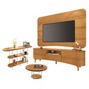 Ver imagem 1 de Rack Bancada Elara e Painel Armony Cinamomo com Mesa de Centro Sky e Aparador Infinity Cinamomo - Hb