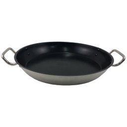 Panela Wok Ferro Fundido Antiaderente Alças Tacho Paella Frigideira Comidas Japonesa Yakisoba 38cm - 1