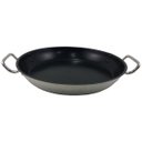 Ver imagem 1 de Panela Wok Ferro Fundido Antiaderente Alças Tacho Paella Frigideira Comidas Japonesa Yakisoba 38cm