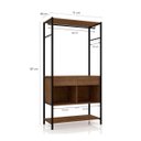 Ver imagem 4 de Guarda-roupa Closet 2 Gavetas Paris 8528 Preto/demolição Fosco