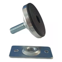 Ver imagem 1 de Kit 4 Sapata Pé Nivelador Móveis Regulável Reforçada 5cm Aguenta 250kg Cada