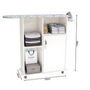 Ver imagem 4 de Tábua Mesa Passar Roupas Miami Gabinete Armário 1 Porta Suporte Branco