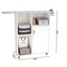 Tábua Mesa Passar Roupas Miami Gabinete Armário 1 Porta Suporte Branco - 4