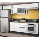 Ver imagem 7 de Cozinha Modulada 08 Peças 100% MDF Kali Premium Branco Nicioli