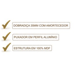 Cozinha Modulada 08 Peças 100% MDF Kali Premium Branco Nicioli - 6 Cozinha Modulada 08 Peças 100% MDF Kali Premium Branco Nicioli - 6