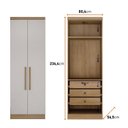 Ver mais imagens de Guarda-Roupa Casal 12 Portas 7 Peças Modulado Cairo Marrom/Cumaru/Fendi
