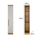 Ver imagem 5 de Guarda-Roupa Casal 12 Portas 7 Peças Modulado Cairo Marrom/Cumaru/Fendi