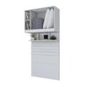 Quarto Modulado Completo Solteiro 100% Mdf 07 Peças Exclusive Branco Henn - 4