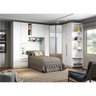 Quarto Modulado Completo Solteiro 100% Mdf 07 Peças Exclusive Branco Henn - 8