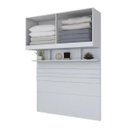 Ver imagem 4 de Quarto Modulado Completo Casal 100% Mdf 07 Peças Exclusive Branco Henn