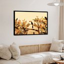 Ver imagem 1 de Quadro Decorativo Tucano Árvore - 50x70cm:moldura Preta
