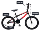 Ver imagem 5 de Bicicleta Max Boy Cross, Aro 20 S/m 36 Raias, Freios V-brake Nylon, Descanso Lateral, Aro 20, Roda L
