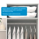 Ver mais imagens de Guarda-Roupa Solteiro 2 Portas 4 Gavetas com Espelho Flex Color 100% MDF 110cm Zínia Espresso Móveis Branco/Rosa/Azul/Lilás
