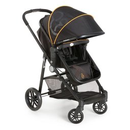 Carrinho De Bebê Gero Galzerano Preto Laranja - 1