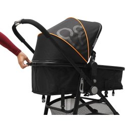 Carrinho De Bebê Gero Galzerano Preto Laranja - 3