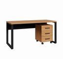 Ver imagem 5 de Mesa Escritório Escrivaninha Industrial 140cm x 60cm com Gaveteiro 03 Gavetas 100% MDF F5 Office