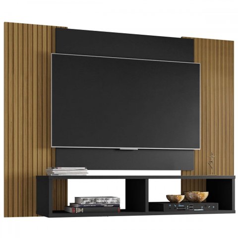 Painel para Tv até 42 Polegadas Bonfim Preto Fosco - Pnr Móveis