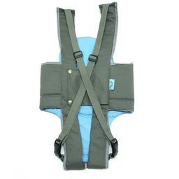 Baby Bag Canguru Carregador De Bebê Sling Cinza e Azul - 4