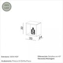 Ver imagem 4 de Nicho Quadrado 100% Mdf Basic Tb155 Freijó/off White - Dalla Costa