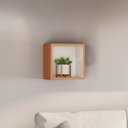 Ver imagem 1 de Nicho Quadrado 100% Mdf Basic Tb155 Freijó/off White - Dalla Costa