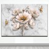 Quadro Decorativo Floral Borda Infinita em Canva 60 x 120cm - FLORAL 1 - 1