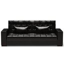 Ver imagem 7 de Sofá Cama Decorativo 210cm Beesley Pu Preto Brilho - Gran Belo