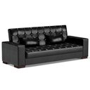 Ver imagem 1 de Sofá Cama Decorativo 210cm Beesley Pu Preto Brilho - Gran Belo