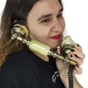 Ver imagem 6 de Gancho Monofone Vintage Estilo Retro Telefone Fixo RJ11 Decoraçao Restaurante Hotel Pousada